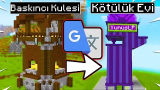 Minecraft'ta YAPILARI ÇEVİRİ İle Değiştirdim!