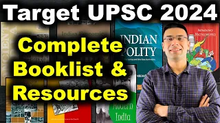Target UPSC 2024: Complete Booklist & Resources for Prelims & Mains | IAS Exam 2024 | Gaurav Kaushal