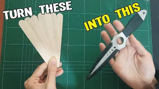 How to make Popsicle Stick CS:GO Skeleton knife