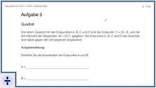 Mathematik Matura Haupttermin 2020/21 Aufgabe 5 | Matree