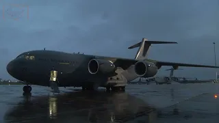 RAAF C-17's to Europe delivering Military equipment and Humanitarian Aid to Ukraine.