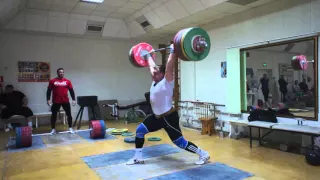 Dmitry Lapikov clean + squat + jerk 240 kg
