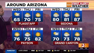 Rain chances in Arizona today and tomorrow