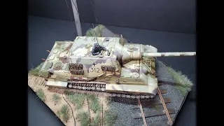 Takom Blitz Jagdtiger Porsche Production Build Part 3 Final Display