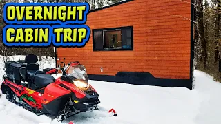 OVERNIGHT SNOWMOBILE TRIP TO OFF-GRID CABIN #OntarioCabinscape #SkiDoo #ExpeditionExtreme