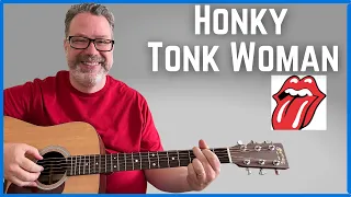 Strum Honky Tonk Woman - EASY Guitar - The Rolling Stones