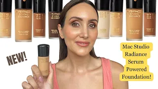 NEW MAC STUDIO RADIANCE SERUM POWERED FOUNDATION! *mature skin review*