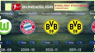 Bundesliga Champions History I List of German football champions