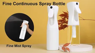 Comparison of fine mist spray bottle usage