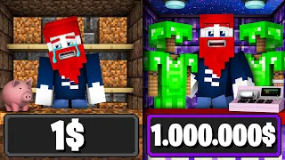 VON $1 ZU $1.000.000! - Minecraft Freunde