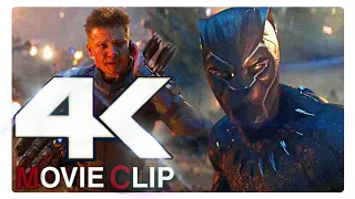 Avengers Endgame | Clint Barton & Black Panther Scenes - 4K Movie Clip | By Az Gamer |