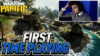 MY FIRST GAME PLAYING on The Warzone Pacific Map! (NEW Caldera Gameplay)