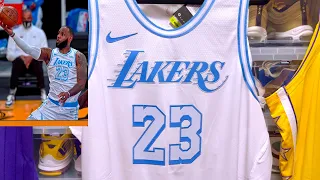 Lebron James Authentic City Edition Jersey ( Elgin Baylor Edition)