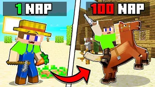 100 NAP A SIVATAGBAN A MINECRAFT-BAN! 😱