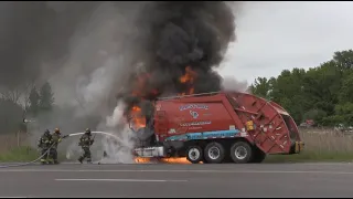 Tyburn Rd Truck Fire 5/26/22 Falls Township, PA