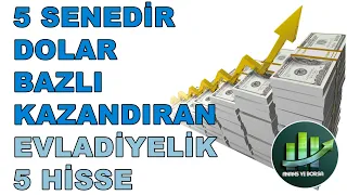 5 SENEDİR DOLAR BAZLI KAZANDIRAN EVLADİYELİK 5 HİSSE