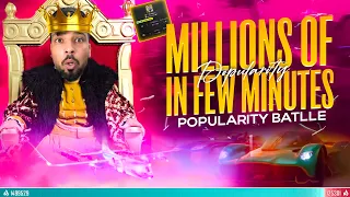 Millions Of Popularity In Few Minutes 🤑 | PUBG MOBILE Popularity Battle