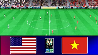 FIFA 23 - USWNT vs. VIETNAM | April 23, 2024 | FIFA Women's World Cup 2023 | PS5 Simulation