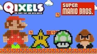 Qixels Super Mario Bros Pixel Art Time-Lapse Build