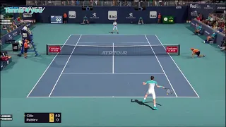 Maric Cilic vs Andrey Rublev ATP Miami 2021 highlights