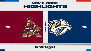 NHL Highlights | Coyotes vs. Predators - November 11, 2023