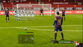 PES 2021 - Barcelona vs Portugal - L. Messi Free Kick Goal - Full Match - All Goals HD - Gameplay PC