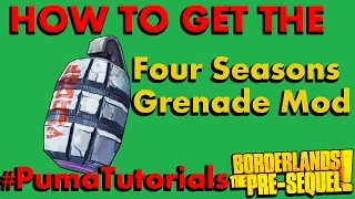 Borderlands: The Pre-Sequel! Legendary Weapons Guide: Four Seasons Grenade #PumaTutorials