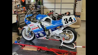 Time Warp 1986 Gsxr750 Schwantz Tribute AHRMA NextGen Sbk