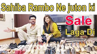 Sahiba Rambo Ne juton ki Sale Laga Di | Lifestyle with sahiba | jan rambo show | beautiful heels