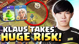 Klaus RISKS Semi-Final War with CRAZY NEW ATTACK! Clash of Clans