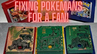 Can we repair these three Pokémon games for a fan?