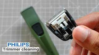 Philips Trimmer Cleaning BT 1212 | How to Dismantle Blade Setup | How to Remove and Attach Spring