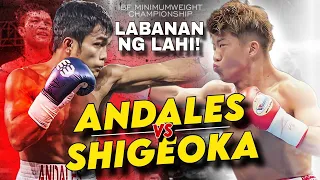 🥊LABANAN ng LAHI! Hari ng Samar ITUTUMBA ang Bagitong Kampeon! Andales vs Shigeoka Fight Highlights!