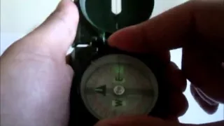 Night time navigation with the Military Lensatic Compass