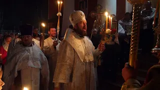 Крестный ход на Пасху. Ночное архиерейское богослужение. 16.04.2023