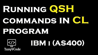 Running QSH command in CL program | yusy4code