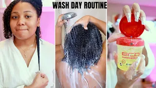 VLOGMAS EP. 6 finally washed my Dirty Hair after 3 months | Natural Hair Full Wash Day Routine 2022