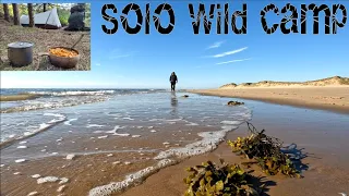 Solo wild camping , Ainsdale pine Forest , Jack wolfskin gossamer tent