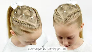 Perfect 2021 Holiday Hair with Rubber Bands | Cute Hairstyles for Little Girls by LittleGirlHair