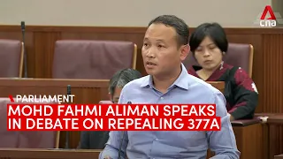 Mohd Fahmi Aliman speaks in debate on repealing Section 377A