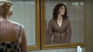 Jenny Follows Marina Into The Bathroom - L Word Scene