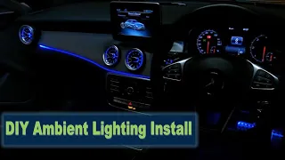 Mercedes CLA C117/W176 Ambient Lighting Easy Install | RGB LED Vents and Interior Lights Done