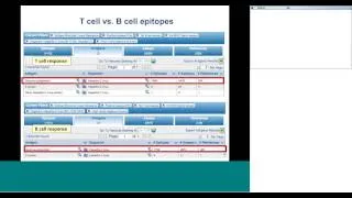 Immune Epitope Database (IEDB) 2014 User Workshop Day 1 (4/7) - Immunome Browser