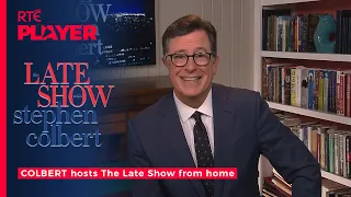 Stephen Homebert! Colbert returns broadcasting from his own house