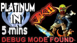 Jak 2 Platinum in 5 minutes - PS4/PS3/VITA Debug Mode Found - All Trophies unlocked Tutorial