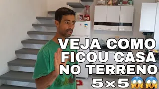 Olha Como ficou minha casa no terreno de 5x5 Veja Que Incrível