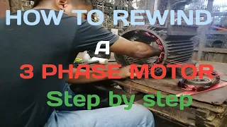 How to rewind a 3 phase motor