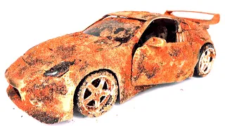 Resurrection Customization Damaged Nissan 350Z Model Car abandoned diecast restoration