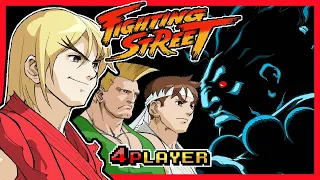 Fighting Street Bootleg Arcade Mode 4Players  Co-Op + Download OpenBOR Cheatrun [043]