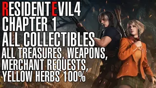 Resident Evil 4 Remake Collectibles Guide - Chapter 1 All Treasures, Weapons, Merchant Requests 100%